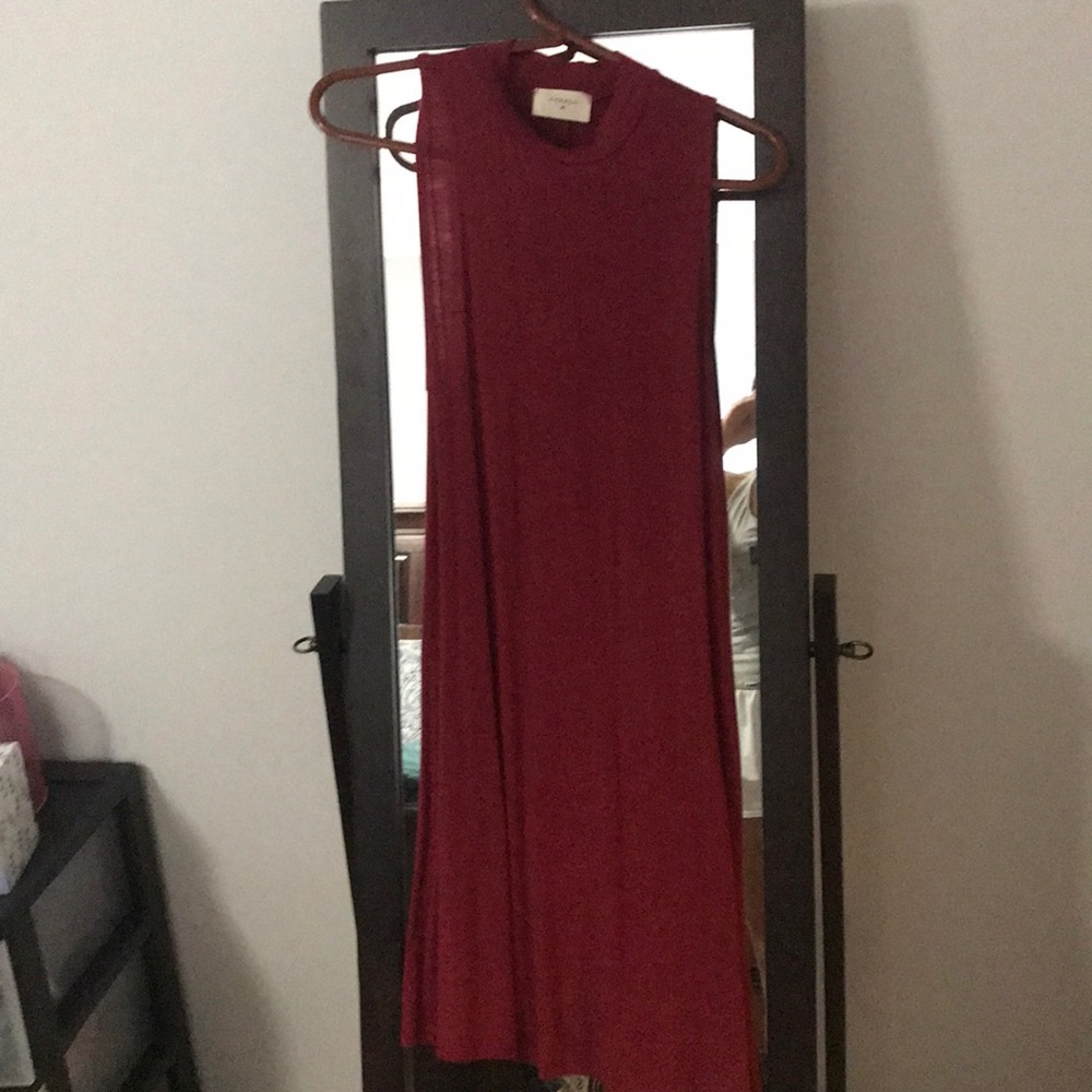 Maroon Everly T-shirt Dress